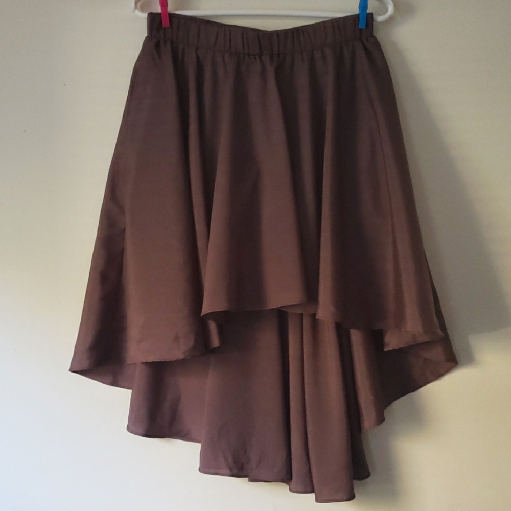 Betabrand High Low Skort with Pockets! OOAK Sample, Taupe size Small